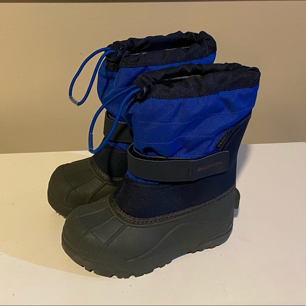 Kids Columbia Powderbug Snow & Rain Boots Sz 12 little girls boys